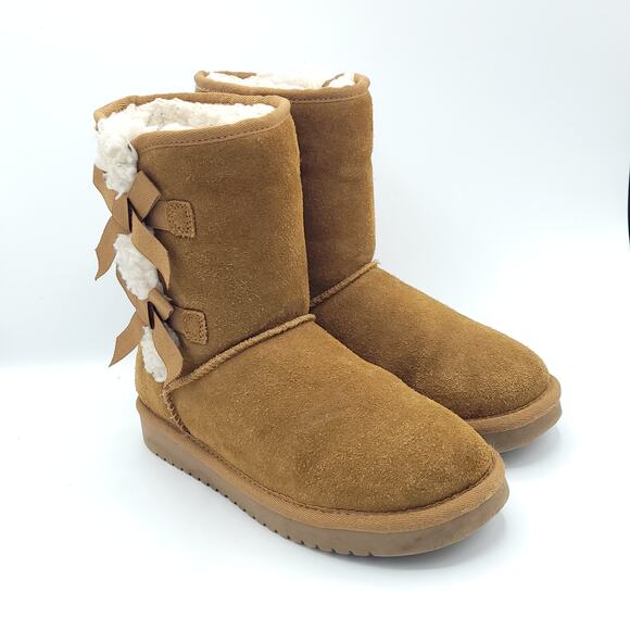 Koolaburra by UGG Victoria Short Winter Boots 1015874 Chestnut women's size 5 - Picture 2 of 9